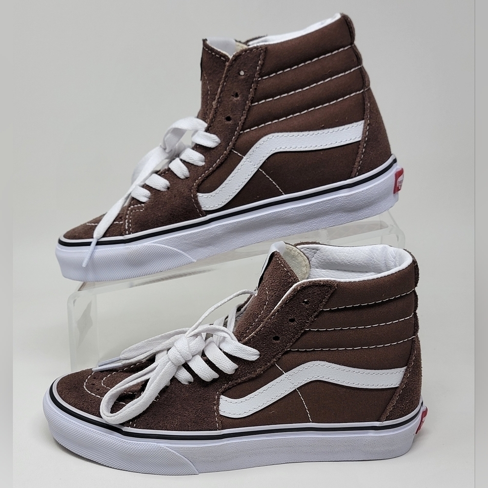Vans Sk8 High Rain Drum Brown Sneakers  Unisex Mens Sz 4/Wnms 5.5 VN0A5JM8EE New - Picture 3 of 11